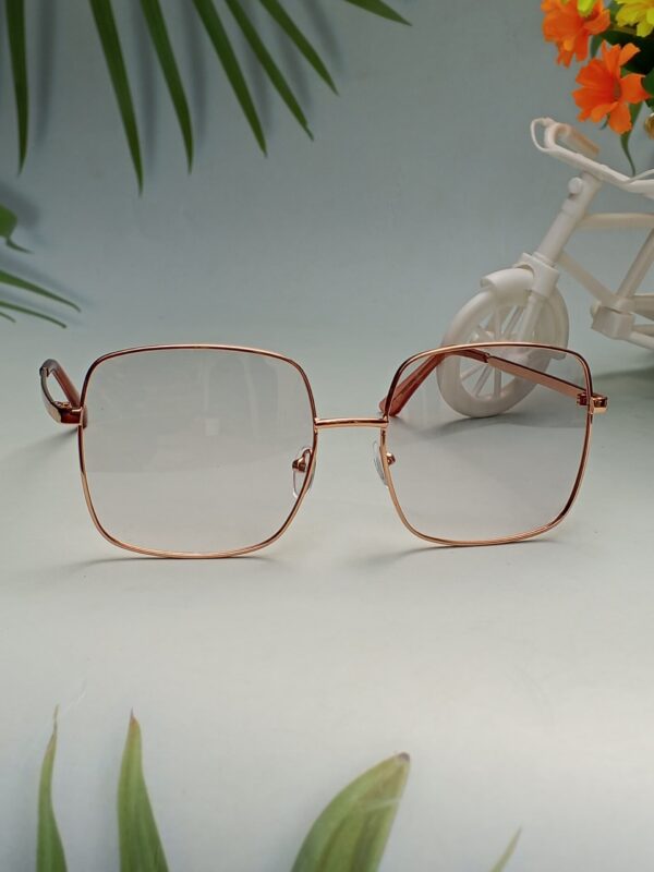 Square Metal Photochromic Glasses – Unisex Transition Lenses