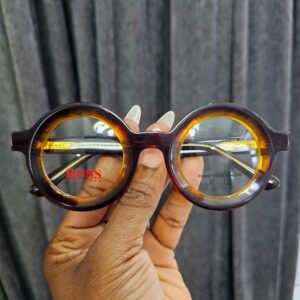Round Acetate Glasses – Bold Tortoiseshell Frame