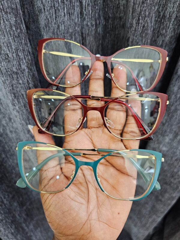 Luxury Cat-Eye Anti-Blue Light Frames for Women - Red, Wine and Teal
