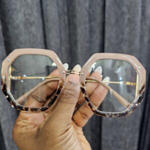 Oversized Geometric Anti-Blue Light Glasses – Unisex