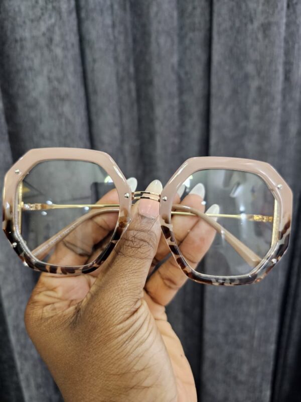 Oversized Geometric Anti-Blue Light Glasses – Unisex