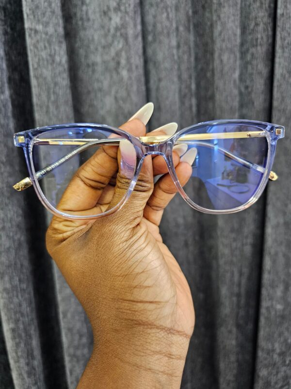 Male Transparent Square Anti-Blue Light Glasses - Image 2