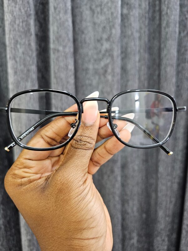 Black Square Anti-Blue Light Glasses – Unisex Daily Wear