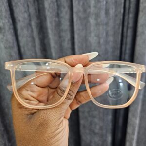 Unisex Clear Square Anti-Blue Light Glasses