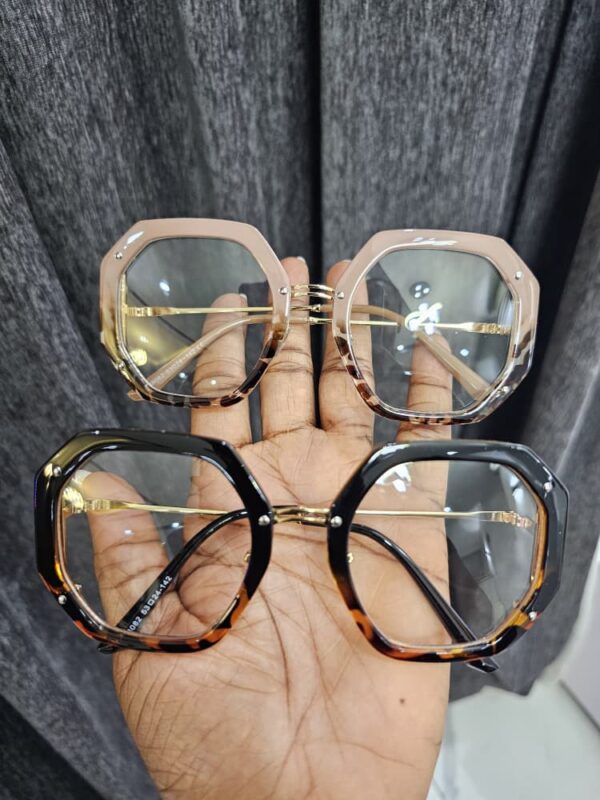 Oversized Geometric Anti-Blue Light Glasses – Unisex