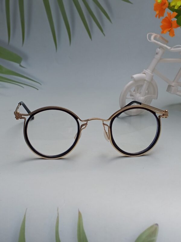 Men’s Round Blue Light Blocking Glasses - Image 2