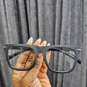 Matte Black Square Acetate Frames
