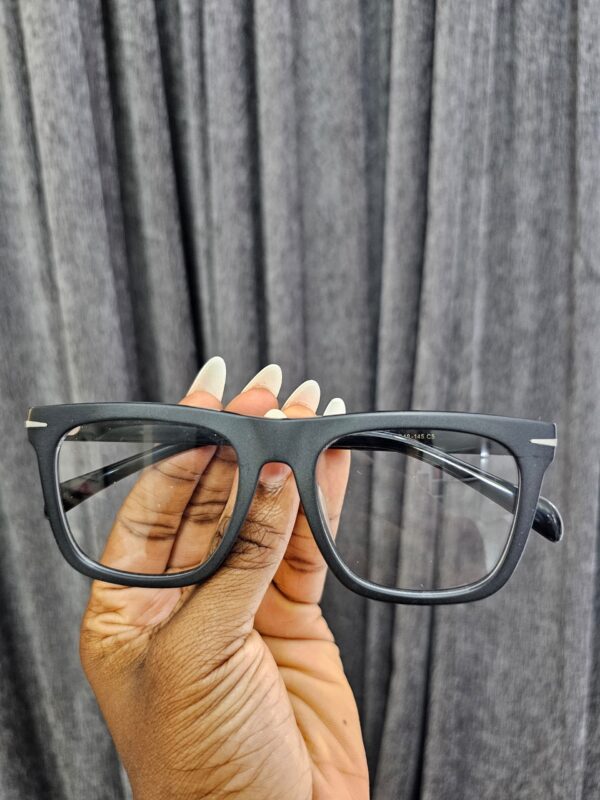 Matte Black Square Acetate Frames