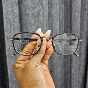 Tortoise Shell Square Anti-Blue Light Glasses – Unisex Daily Wear