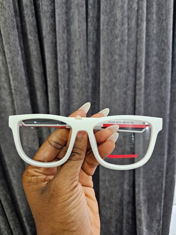 White Acetate Square Frames – Bold Modern Style