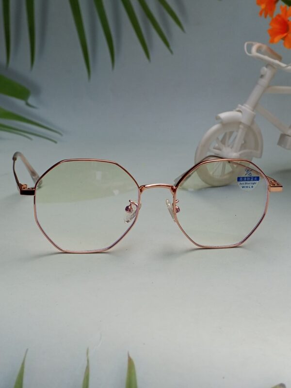 Golden - Unisex Geometric Antiblue Light Glasses